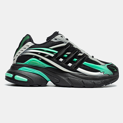 Кроссовки Adidas Adistar Jellyfish Black Green Grey (Зеленый) - фото 1 Hypebery