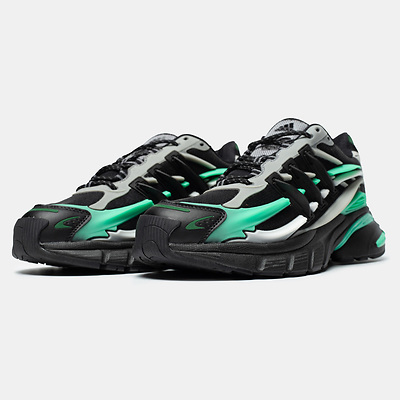 Кроссовки Adidas Adistar Jellyfish Black Green Grey (Зеленый) - фото 2 