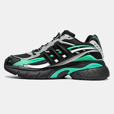 Кроссовки Adidas Adistar Jellyfish Black Green Grey (Зеленый) - фото 4 