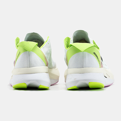 Adidas Adizero Boston 12 White Black Lime Pink (Белый) - фото 5 