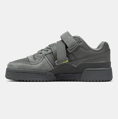 Adidas Forum 84 Strap Low Cinder Grey Yellow (Серый) - фото 4 