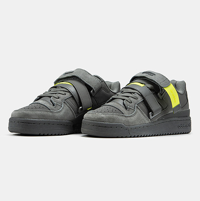 Adidas Forum 84 Strap Low Cinder Grey Yellow (Серый) - фото 2 