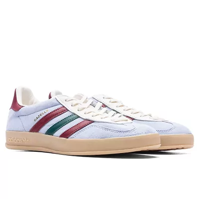 Adidas Gazelle Indoor Blue Dawn College Burgundy Green IG4994 (Красный) - фото 2 