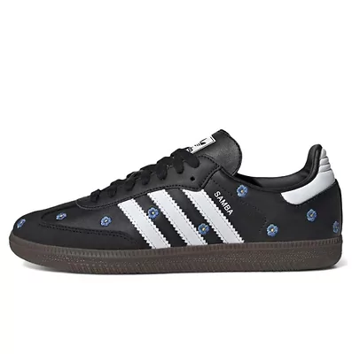 Adidas Samba Black Floral Embroidery IF4397 (Белый) - фото 4 