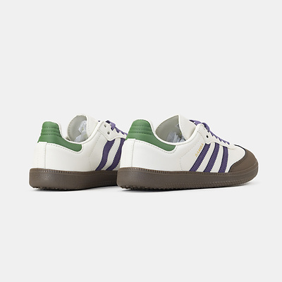 Adidas Samba Off White Core Purple Green Brown (Зеленый) - фото 4 