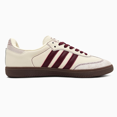 Adidas Samba OG Wonder White Maroon (Бежевый) - фото 4 