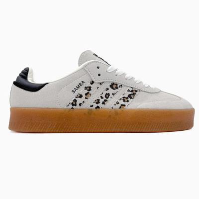 Adidas Samba Platform Beige Leopard (Бежевый) - фото 1 Hypebery