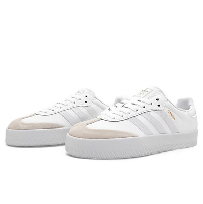 Adidas Samba XLG Platform White Gold Logo (Белый) - фото 2 