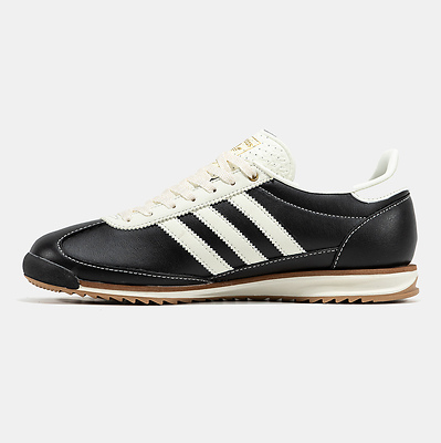 Adidas SL 72 Black White Leather (Черный) - фото 4 