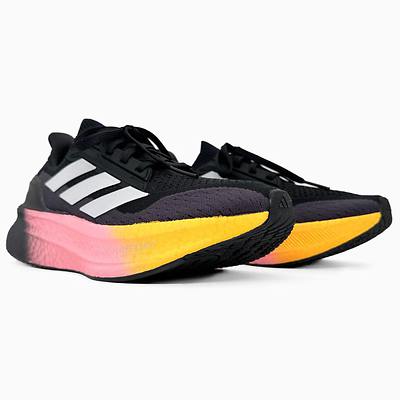 Adidas Ultraboost Light 5X Core Black Solar Pink Yellow (Черный) - фото 2 