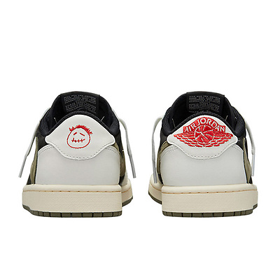 Air Jordan 1 Low x Travis Scott 'Olive' DZ4137-106 (Хаки) - фото 11 