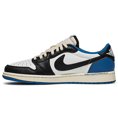 Air Jordan 1 x Travis Scott x Fragment Design Retro Low Military Blue DM7866-140 (Белый) - фото 3 