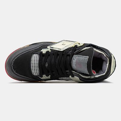 Air Jordan 4 Retro Black Red Grey (Черный) - фото 3 