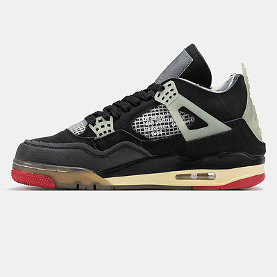 Air Jordan 4 Retro Black Red Grey (Черный) - фото 4 