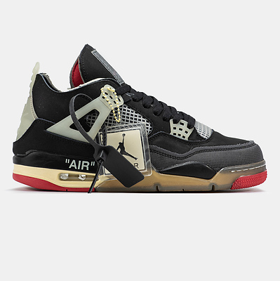 Air Jordan 4 Retro Black Red Grey (Черный) - фото 1 Hypebery