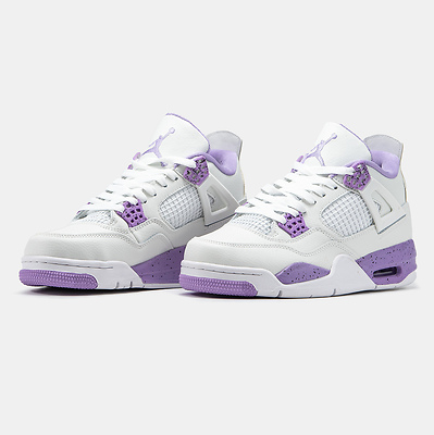 Air Jordan 4 White Purple (Белый) - фото 2 