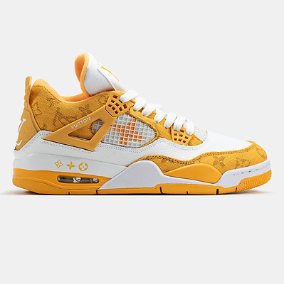Air Jordan 4 x Louis Vuitton (Желтый) - фото 1 Hypebery
