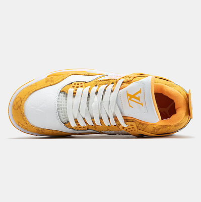 Air Jordan 4 x Louis Vuitton (Желтый) - фото 3 