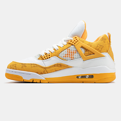 Air Jordan 4 x Louis Vuitton (Желтый) - фото 4 