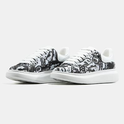 Alexander McQueen Oversized Graffiti White Black (Белый) - фото 2 