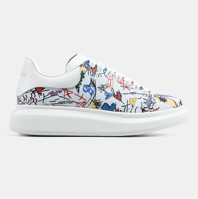 Alexander McQueen Oversized White Multicolor (Зеленый) - фото 1 Hypebery