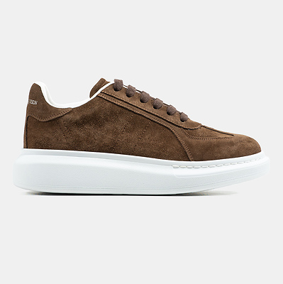Alexander McQueen Suede Brown (Коричневый) - фото 1 Hypebery