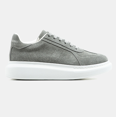 Alexander McQueen Suede Grey (Серый) - фото 1 Hypebery
