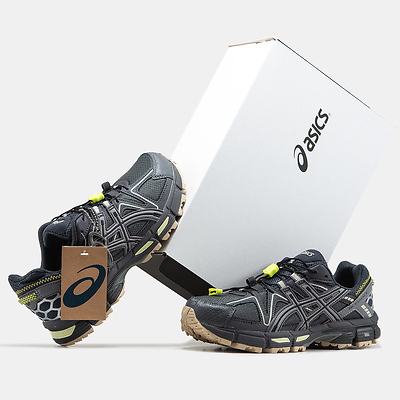 Asics Gel-Kahana 8 Black Grey Lime (Черный) - фото 6 