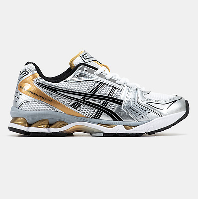 Asics Gel-Kayano 14 Silver Gold Black (Сірий) - фото 1 Hypebery