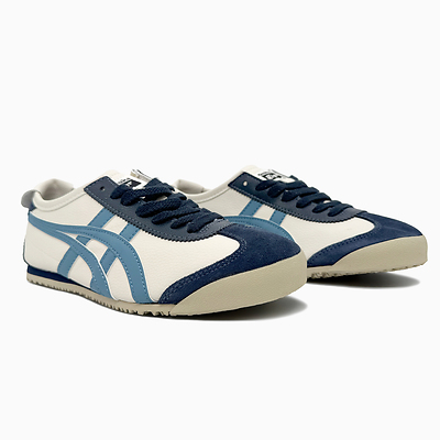 Asics Onitsuka Tiger Mexico Beige Blue (Синий) - фото 2 