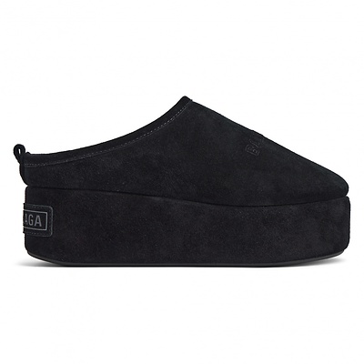 Balenciaga Alaska Soft Mule in Black (Чорний) - фото 1 Hypebery