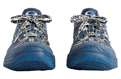 Balenciaga Hamptons Medium Navy Taupe (Синий) - фото 4 