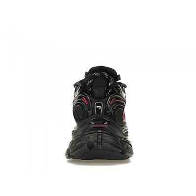 Balenciaga Runner Graffiti Black Red Mesh Nylon 677403W3RBQ1060 (Черный) - фото 4 