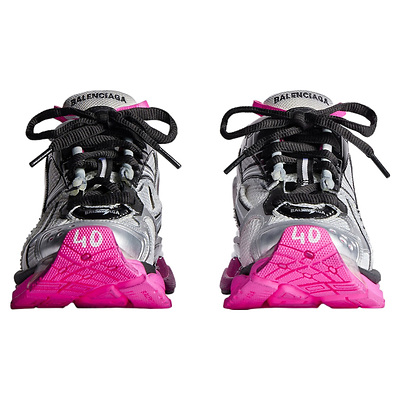 Balenciaga Runner Pink Silver Black 772767W3RBW9155 (Черный) - фото 5 