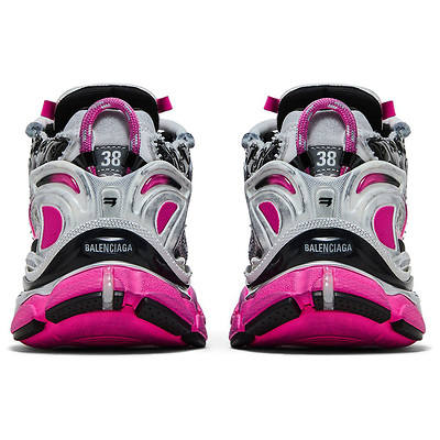 Balenciaga Runner Pink Silver Black 772767W3RBW9155 (Черный) - фото 4 
