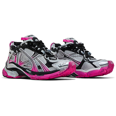 Balenciaga Runner Pink Silver Black 772767W3RBW9155 (Черный) - фото 2 