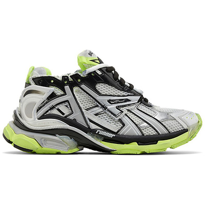 Balenciaga Runner White Fluo Yellow (Черный) - фото 1 Hypebery