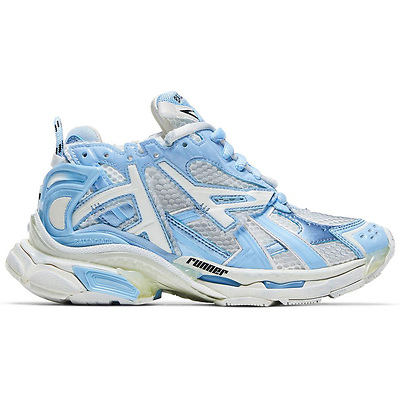Balenciaga Runner White Light Blue 677402 W3RB2 9744 (Белый) - фото 1 Hypebery