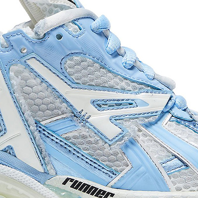 Balenciaga Runner White Light Blue 677402 W3RB2 9744 (Белый) - фото 6 
