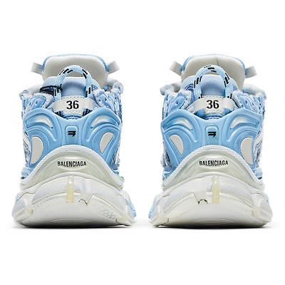 Balenciaga Runner White Light Blue 677402 W3RB2 9744 (Белый) - фото 4 