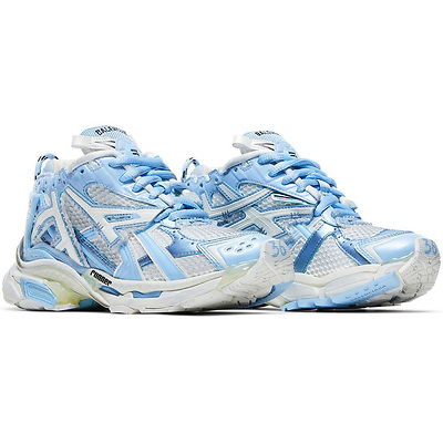 Balenciaga Runner White Light Blue 677402 W3RB2 9744 (Белый) - фото 2 