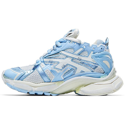 Balenciaga Runner White Light Blue 677402 W3RB2 9744 (Белый) - фото 3 