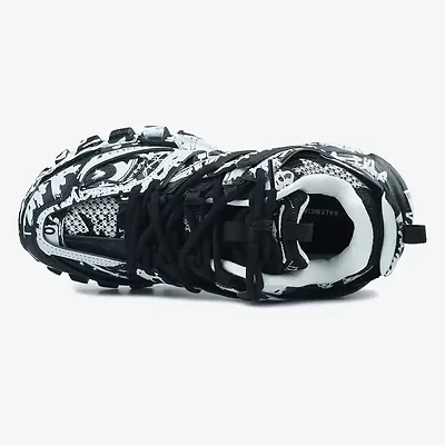 Balenciaga Track Graffiti Black White (Белый) - фото 3 