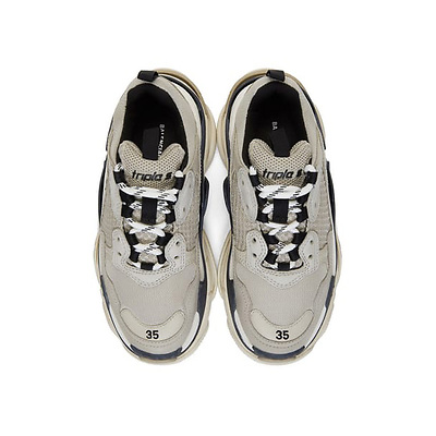 Balenciaga Triple S Beige Black White 524039 W09O6 9787 (Бежевый) - фото 5 