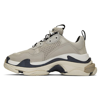 Balenciaga Triple S Beige Black White 524039 W09O6 9787 (Бежевый) - фото 2 