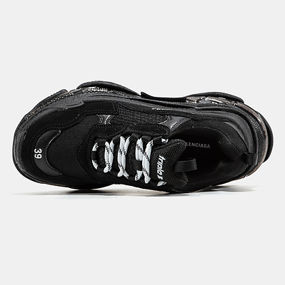 Balenciaga Triple S Clear Sole Black 541624W2FB11000 (Черный) - фото 3 
