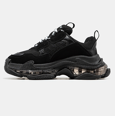 Balenciaga Triple S Clear Sole Black 541624W2FB11000 (Черный) - фото 4 