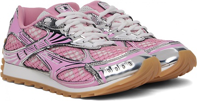 Bottega Veneta Orbit Pink & Silver (Рожевий) - фото 2 