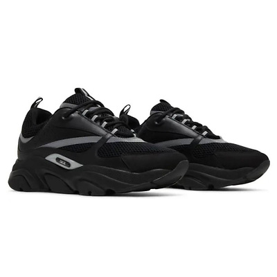 Dior B22 Black Calfskin Trainer 3SN231ZNG H969 (Черный) - фото 2 