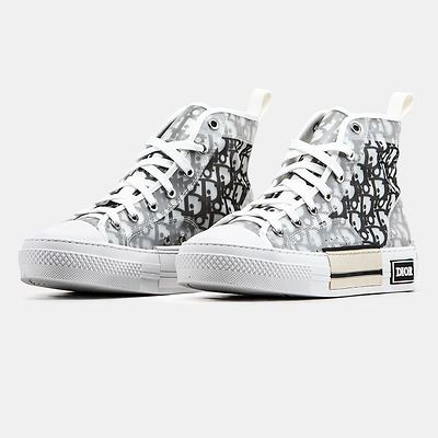 Dior B23 High Top Logo Oblique (Серый) - фото 2 